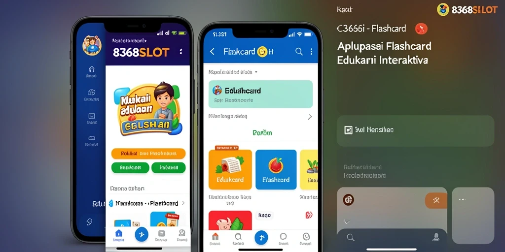 Antarmuka aplikasi Flashcard 8368SLOT yang interaktif dan informatif.