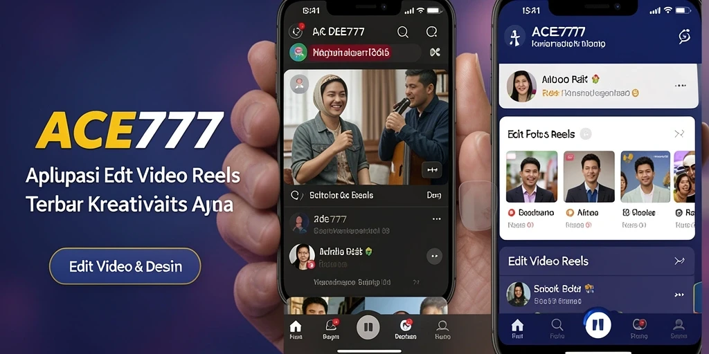 Tampilan antarmuka ACE777 untuk Edit Video Reels yang intuitif.
