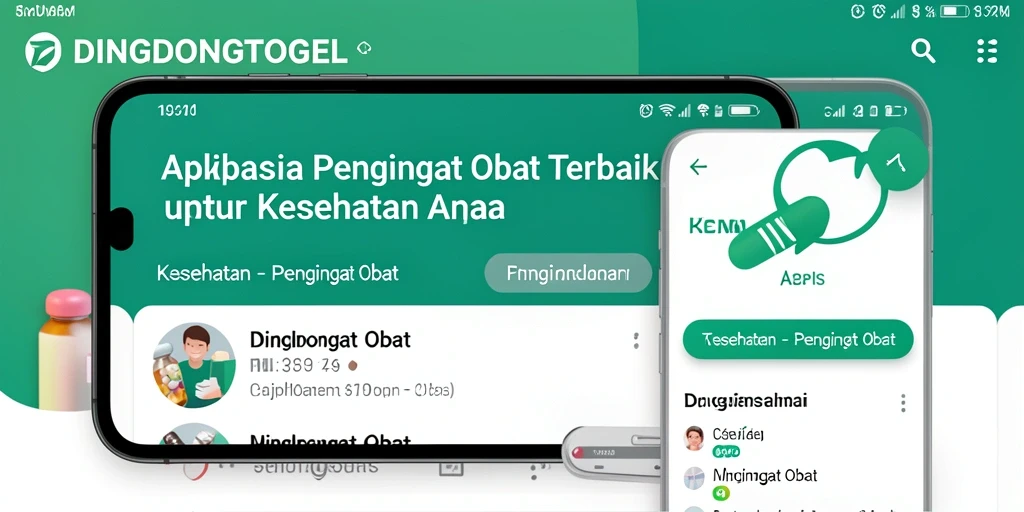 Tampilan antarmuka DINGDONGTOGEL dengan fitur pengingat obat.