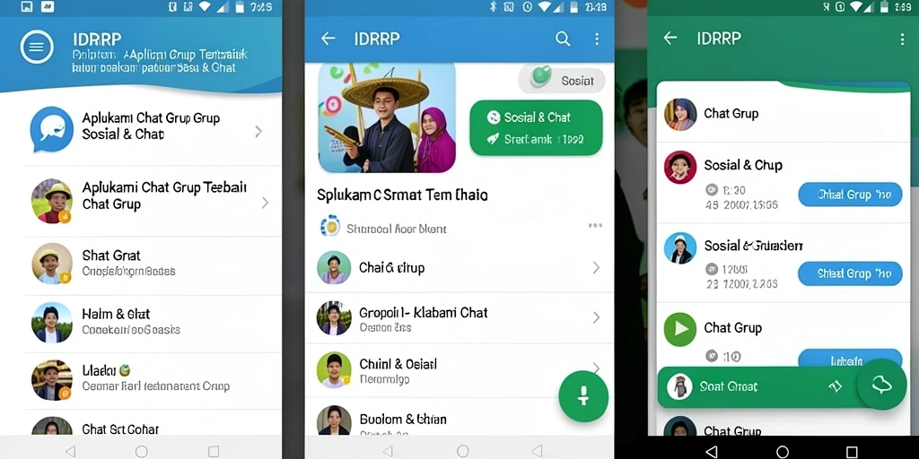 Tampilan antarmuka pengguna IDRRP yang sederhana dan efektif untuk Chat Grup.