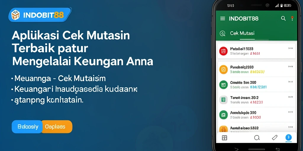 Tampilan antarmuka INDOBIT88 untuk fungsi Cek Mutasi yang mudah digunakan.