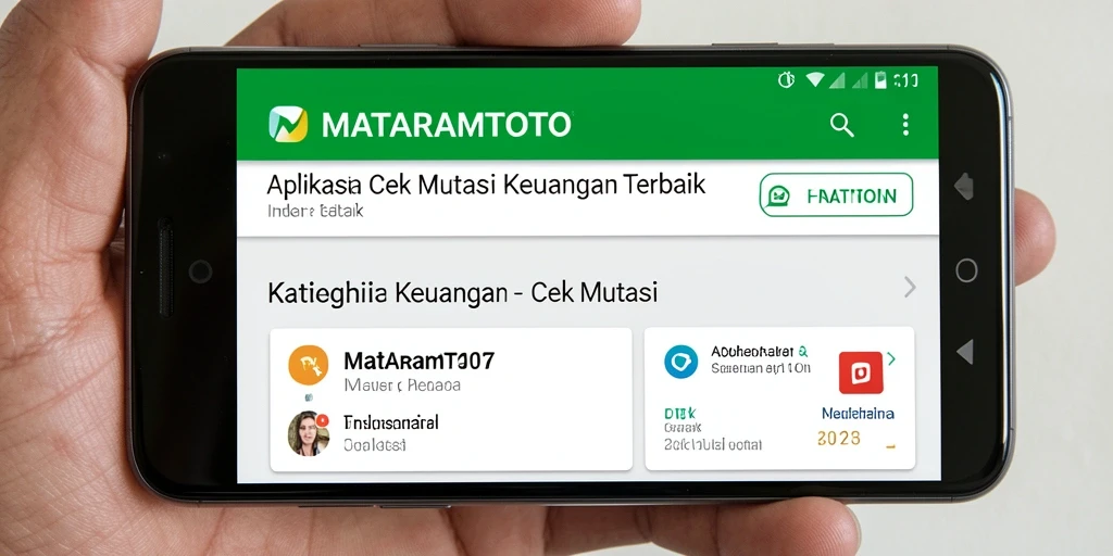 Antarmuka MATARAMTOTO menampilkan mutasi transaksi secara jelas dan teratur.