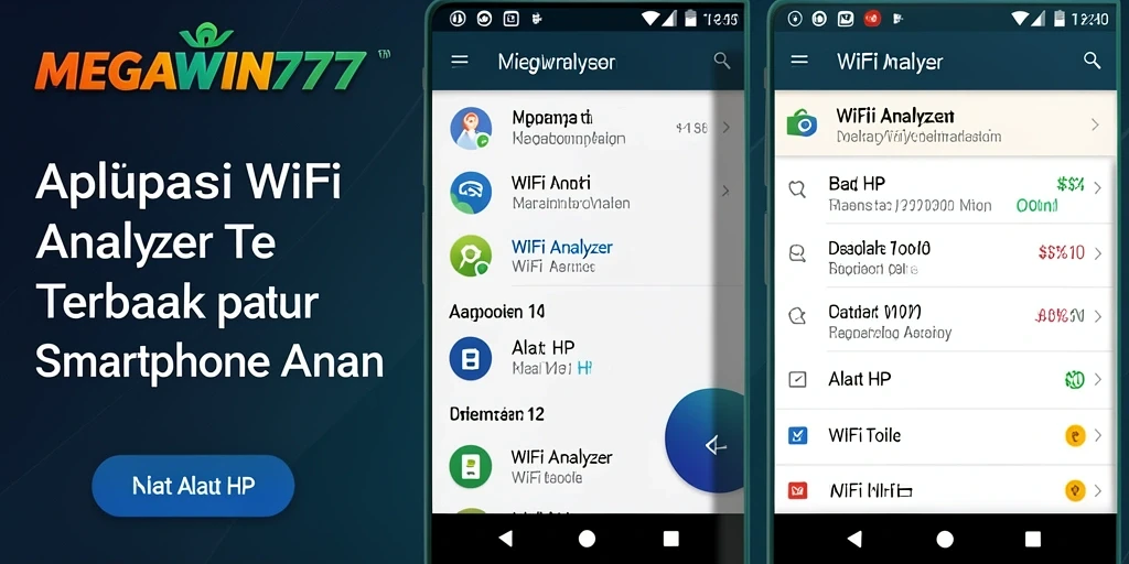 Tampilan antarmuka MEGAWIN777 yang intuitif untuk analisis WiFi.