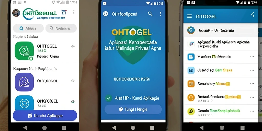 Antarmuka OHTOGEL yang menarik dan fungsional untuk kunci aplikasi.