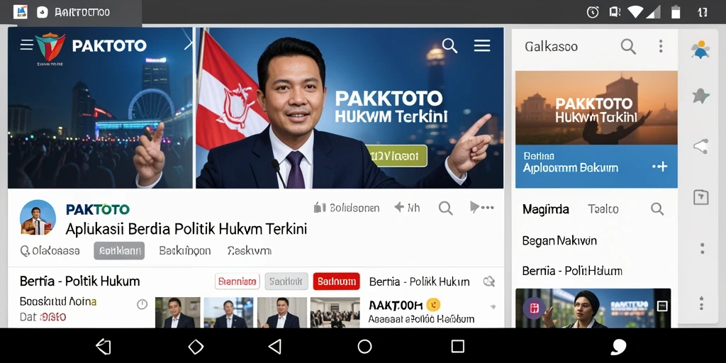 Antarmuka PAKTOTO dengan berita politik dan hukum terkini.
