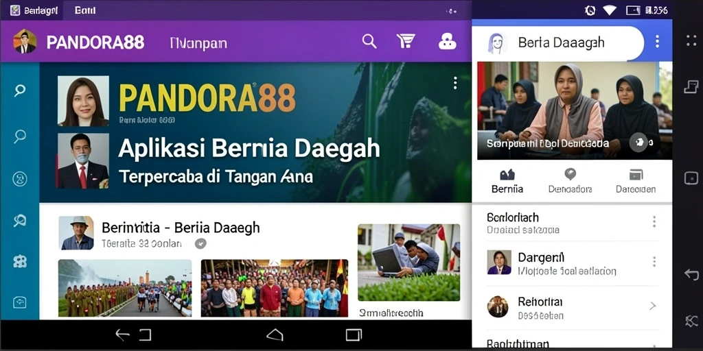 Antarmuka PANDORA88 memperlihatkan berita daerah terkini.