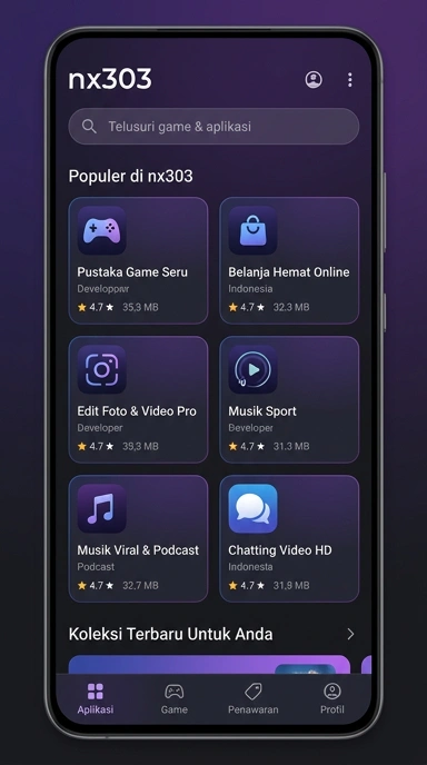 Akses Aplikasi Populer & Kanal Uji di nx303 — Temukan Yang Terbaik